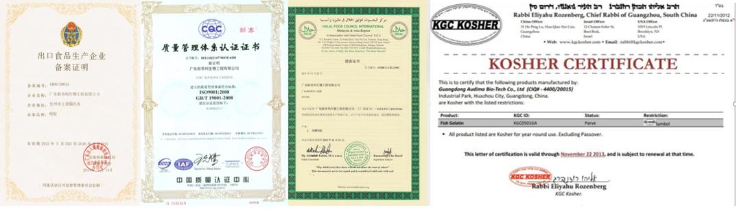 gelatin-certificate